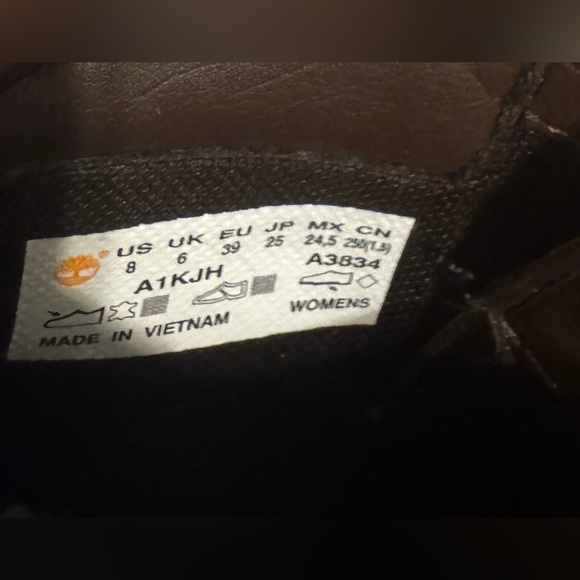 TIMBERLAKE Tillston Leather Heeled Lace-Up Boots Color Wheat Nubuck Size 8 - Picture 16 of 16